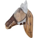 Kentucky Horsewear Klasična maska proti insektom, z ušesi in nosnimi resicami, srebrna - Full | Shoptok.si