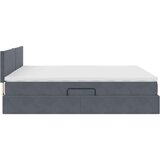 vidaXL Krevet s od storage s madracem Tamno siva 160 x 200 cm Baršun | shoptok.hr