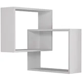 2-delni set stenskih polic, bela, (5000352478)