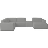 Scandic Siva kutna garnitura od bouclé tkanine (u obliku slova "U") Roxy – | shoptok.hr