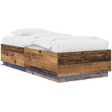  Krevetna konstrukcija s LED svjetlom Staro drvo 80 x 200 cm | Eponuda.com