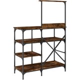  Pekarski stalak boje hrasta 90 x 40 x 132 cm od drva i metala | shoptok.hr