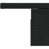  Vrtni stol crni 100x55x73 cm od poliratana i bagremovog drva | Eponuda.com