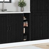 vidaXL Osnovna kuhinjska omara Riga Črni hrast 20 x 44,5 x 81,5 cm | Shoptok.si