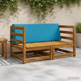  Jastuk za naslon SOEST 100% poliester Svjetloplava - Svjetloplava 120 x 20 x 40 cm Poliester | shoptok.hr