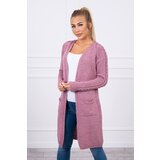 Kesi Sweater with pockets dark pink Cijene