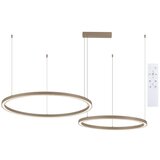 Brilagi LED prigušiva luster na sajli PORTOFINO LED/98W/230V bež + daljinski upravljač | Eponuda.com