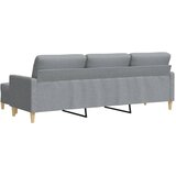  Trosjed s tabureom svjetlosivi 210 cm od tkanine | shoptok.hr