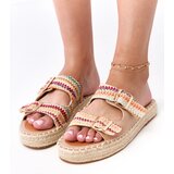 Multicolored Crochet Espadrille Sandals with Buckles Kasina | shoptok.hr