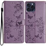 SUNSKY Eleganten etui ovitek za Samsung iPhone 16 Pro, Metulji, Vijoličen | Shoptok.si
