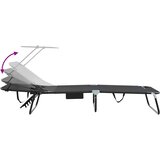  Sklopiva ležaljka za sunčanje 2 pcs Crna 190 x 57 x 81 cm | shoptok.hr