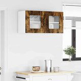 vidaXL Stenska kuhinjska omarica z vrati Dimljeni oreh 80 x 31 x 40 cm | Shoptok.si