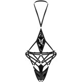 Obsessive Keira Lise - otvoreni, remenski body (crni) | shoptok.hr