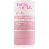The shimmer one mineral glow stick mineralni zaštitni stick za osjetljiva mjesta SPF 45 20 g | shoptok.hr