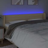  Posteljno vzglavje krem 203x16x78/88 cm blago | Shoptok.si