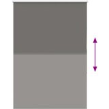 vidaXL Rolo zavjesa Blackout siva 90x175 cm Širina tkanine 85,7 cm | shoptok.hr
