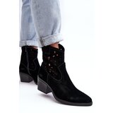 S. BARSKI Suede Cowboy Boots with Lace D&A | ePonuda.com
