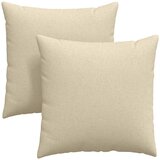 Jastučići za sofu 2 pcs Krema 60 x 60 cm tkanina | shoptok.hr