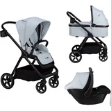 voziček 4v1 Nube light grey