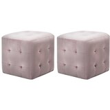 vidaXL Nočne omarice 2 kosa roza 30x30x30 cm žametno blago, (20732147) Cene