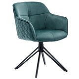 Livetastic Naslanjač Samt, Zelena, Vrtljiv | Shoptok.si