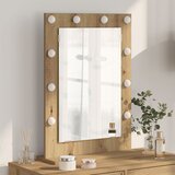 vidaXL ogledalo za toalet Umjetnički hrast Drvo 70 x 50 x 18 cm | shoptok.hr