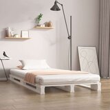 vidaXL okvir za krevet od borovine bijela 90x190 cm 3FT jednokrevetni | shoptok.hr