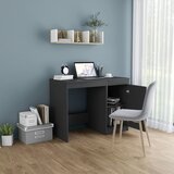 vidaXL Pisalna miza siva 100x50x76 cm iverna plošča | Shoptok.si
