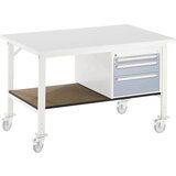 RAU Odlagalna polica spodaj, za mizo ŠxG 1250 x 800 mm, polica ŠxG 1140 x 595 mm | Shoptok.si