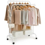  Mobilna stojeća vešalica LINEA, bela | Eponuda.com