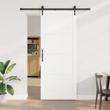 vidaXL klizna vrata sa setom mehanizma bijela 93x232 cm solidno drvo bor, unutarnja vrata 'ORKDAL'bijela 93x232x4 cm solidno drvo bor | shoptok.hr