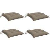  Jastuci za stolice 4 kom smeđesivi 50x50x7 cm od tkanine Oxford | Eponuda.com