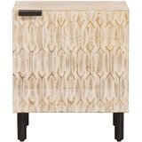  Nočna omarica Bela 40 x 33,5 x 46 cm Masiven les manga, (5000107174) | Shoptok.si