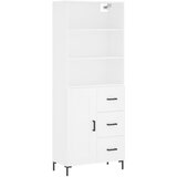 Maison Chic Visoka omara - Komoda - Predalnik bela 69,5x34x180 cm inženirski les, (21722348) Cene
