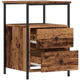 vidaXL Noćni ormarići 2 kom Staro drvo 34x35,5x50 cm Konstruirano drvo | shoptok.hr