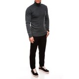 Edoti Men's Norwegian winter sweater with Christmas patterns - black | Shoptok.si