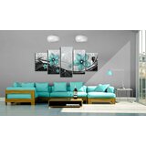  Slika - Turquoise flower of night 100x50 | shoptok.hr