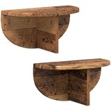  Polica na zidu Zidne 2 pcs Staro drvo 38 x 19 x 19 cm | shoptok.hr