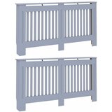  Pokrivač radijatora 2 pcs Siva 152 x 19 x 81,5 cm | shoptok.hr