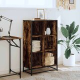 vidaXL Knjižna omara dimljeni hrast 65,5x33x107,5 cm inženirski les | Shoptok.si