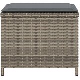  Vrtni stolci s jastucima 4 kom sivi 40x40x35 cm od poliratana | shoptok.hr