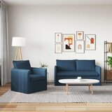  Set sofe 2 pcs Plava 156 x 82 x 85 cm Tkanina | Eponuda.com