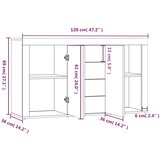  Komoda boja dimljenog hrasta 120 x 36 x 69 cm konstruirano drvo | shoptok.hr