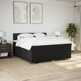 Krevet s oprugama i madracem crni 180x200 cm od tkanine | Eponuda.com