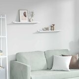  Polica na zidu s policom 2 pcs Bijeli mramor 60 x 9 x 3 cm | shoptok.hr