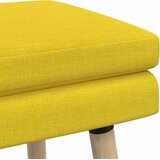 Klupa s dvostrukim slojem Svijetlo žuta 60 x 40 x 46 cm Tkanina | shoptok.hr