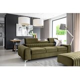 ELTAP Kaki zelena žametna raztegljiva sedežna garnitura 261 cm Laurence – | Shoptok.si