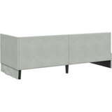  Kutni okvir kreveta Svijetlo siva 80 cm x 200 cm Baršun | shoptok.hr