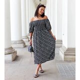 UR/CEO Black floral midi dress Castiglione | ePonuda.com
