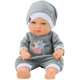 Baby Doll in Gray Pajamas, Hat, Movable Arms and Legs, 30cm | shoptok.hr